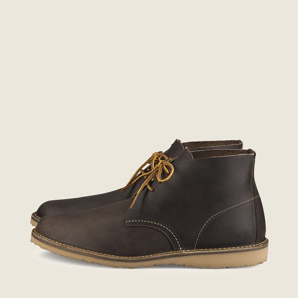 Zapatos Red Wing Heritage Hombre Grises Oscuro - Weekender – Chukka Rough & Tough Cuero - 645-JSUDGT